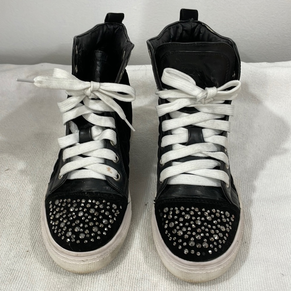 Wild Diva Bedazzled Sneakers